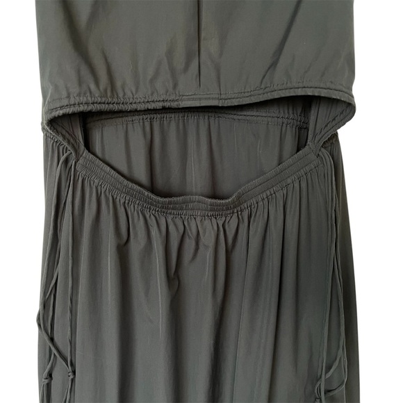 Rag & Bone Soraya 100% Cotton Cut Out Midi Dress in Navy Blue Size Large - Picture 8 of 16